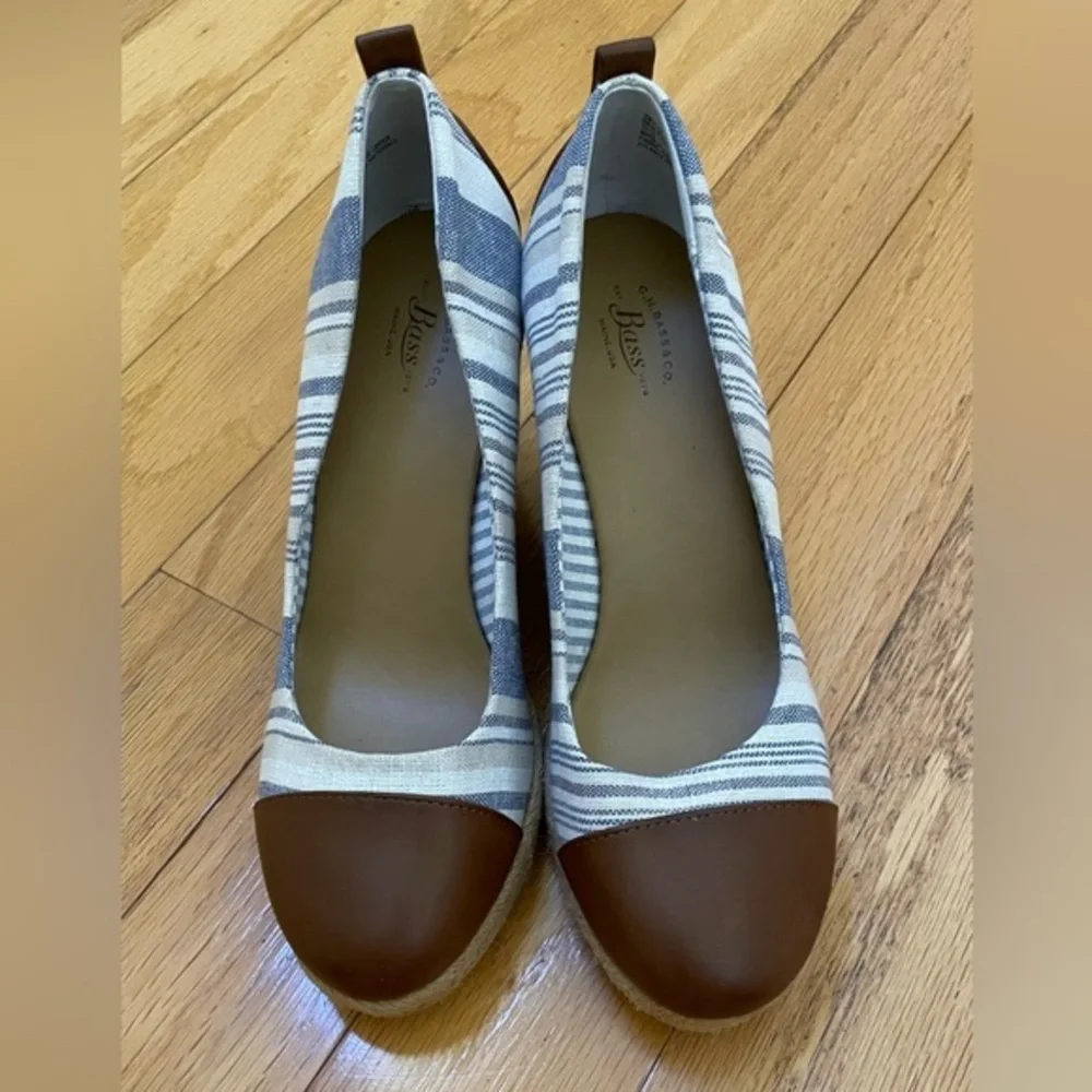 G. H. Bass Kaitlyn Espadrille Wedge Shoes 7M
